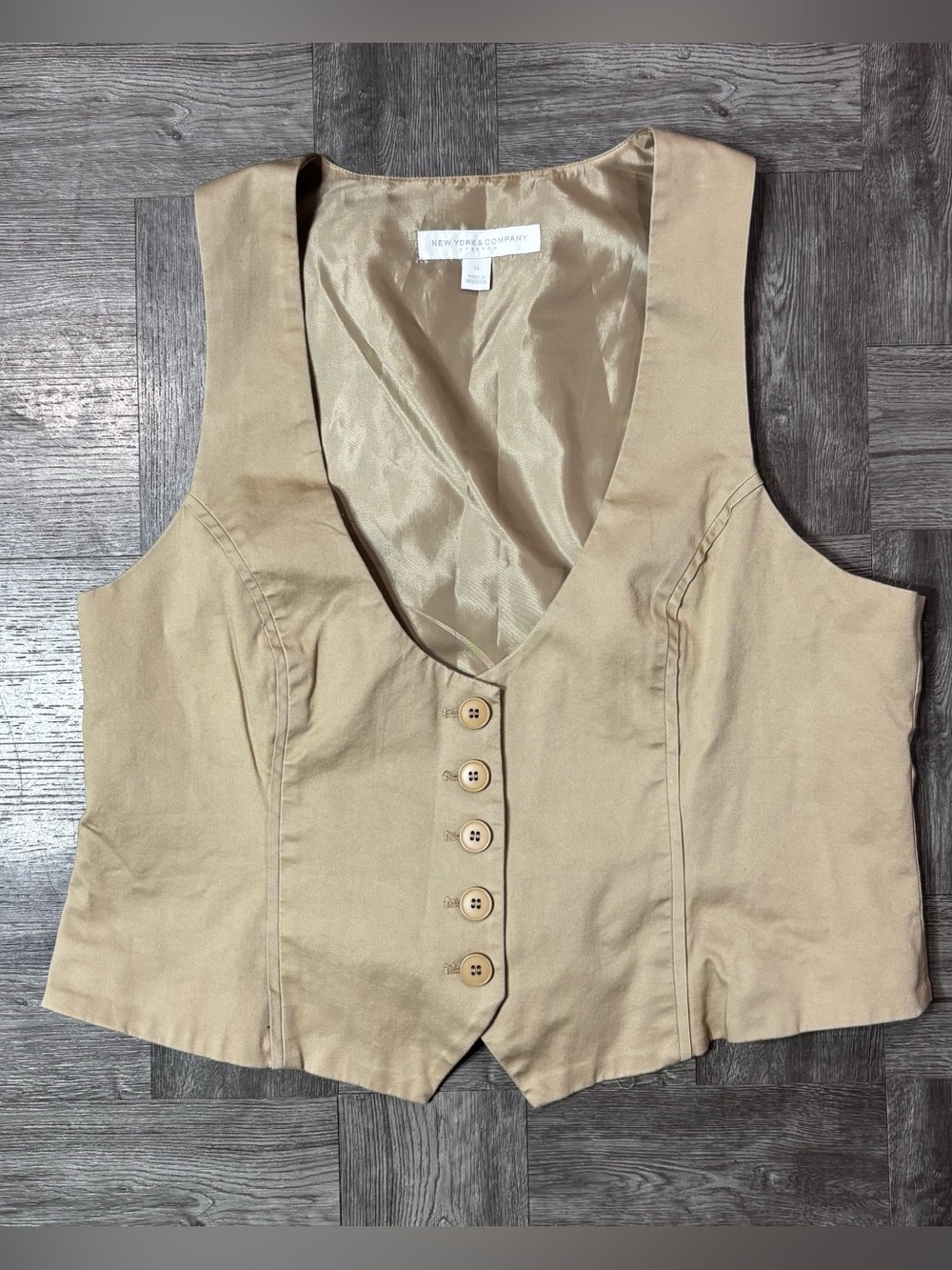 New York & Company Stretch Vest Size 14